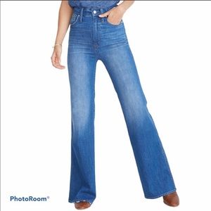 MADEWELL 11” High-Rise Flare Leg Jeans Retro, 28TALL